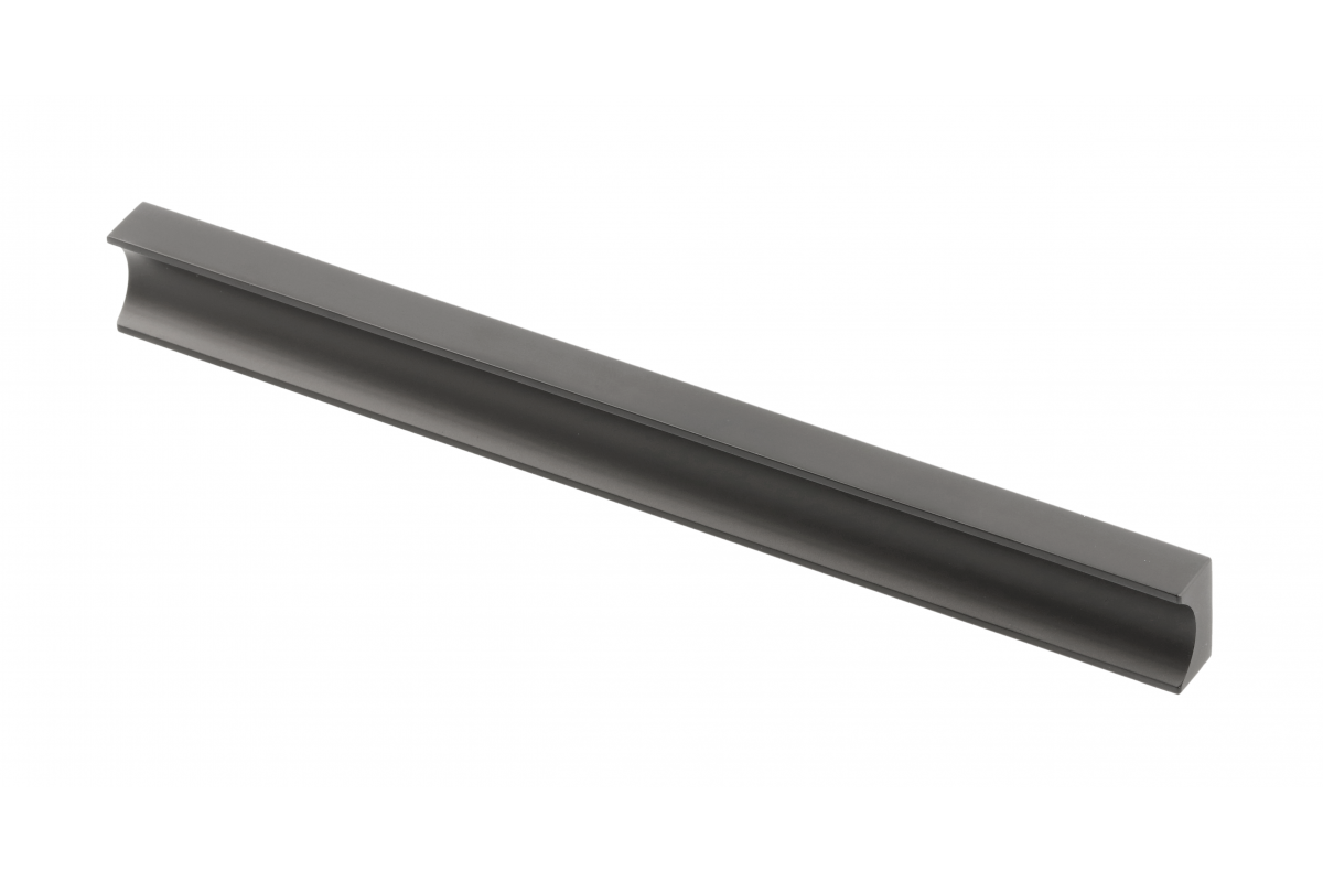 Furniture handle GTV GROOVE, C=160 mm, L=190 mm, Al, matt black