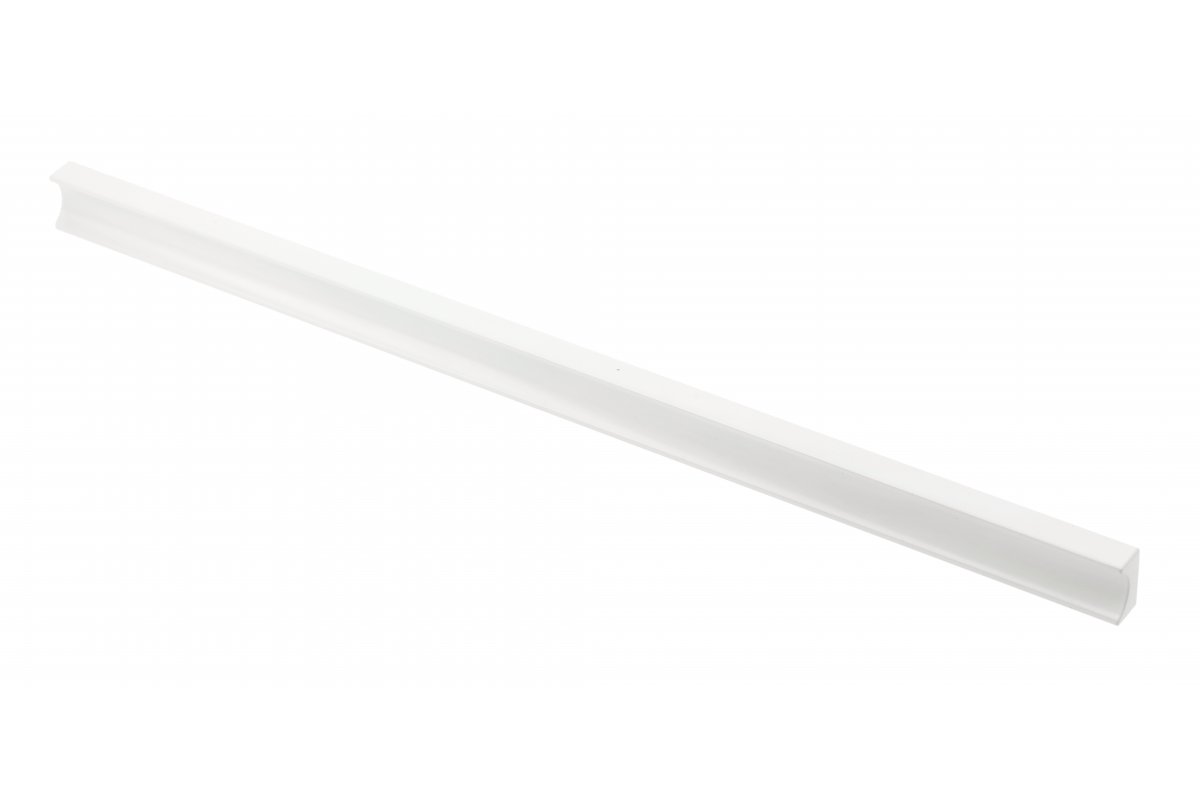 Furniture handle GTV GROOVE, C=320 mm, L=360 mm, Al, white matt