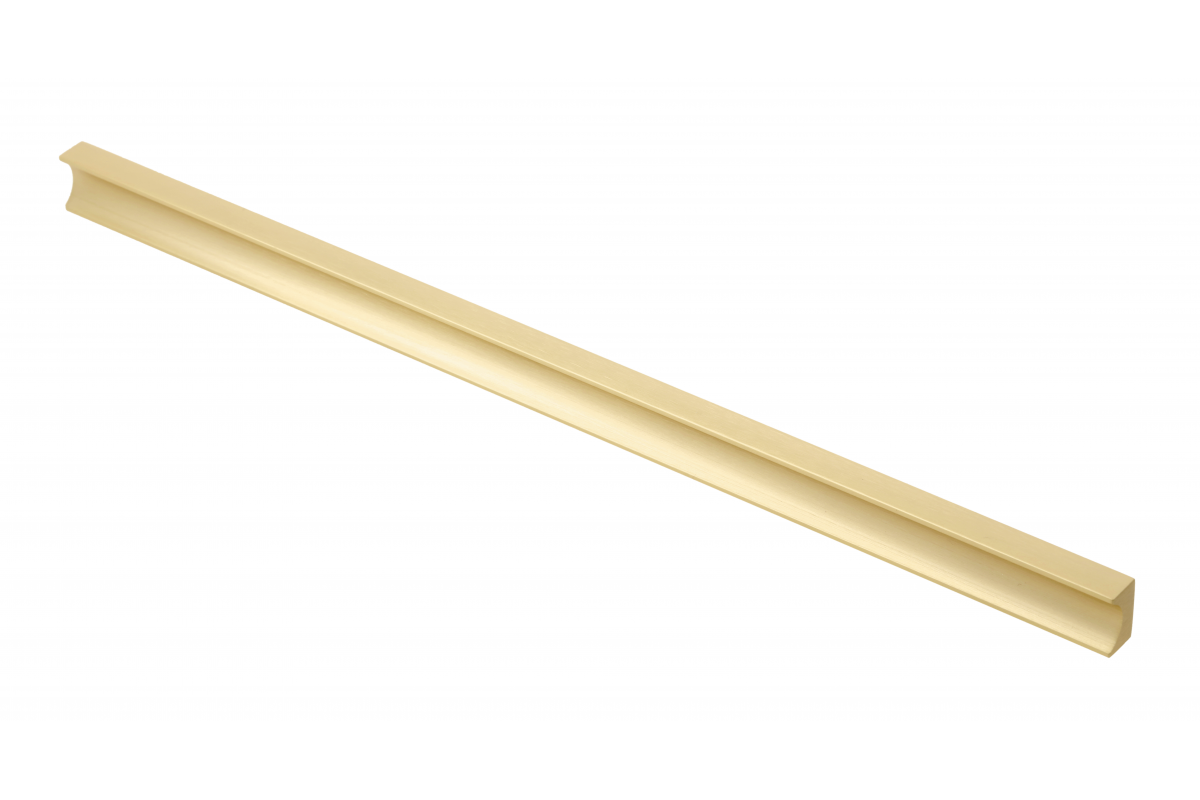 Furniture handle GTV GROOVE, C=320 mm, L=360 mm, Al, brushed gold