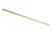 ALUMINIUM HANDLE HEXA, L=1200 mm, clear brushed gold