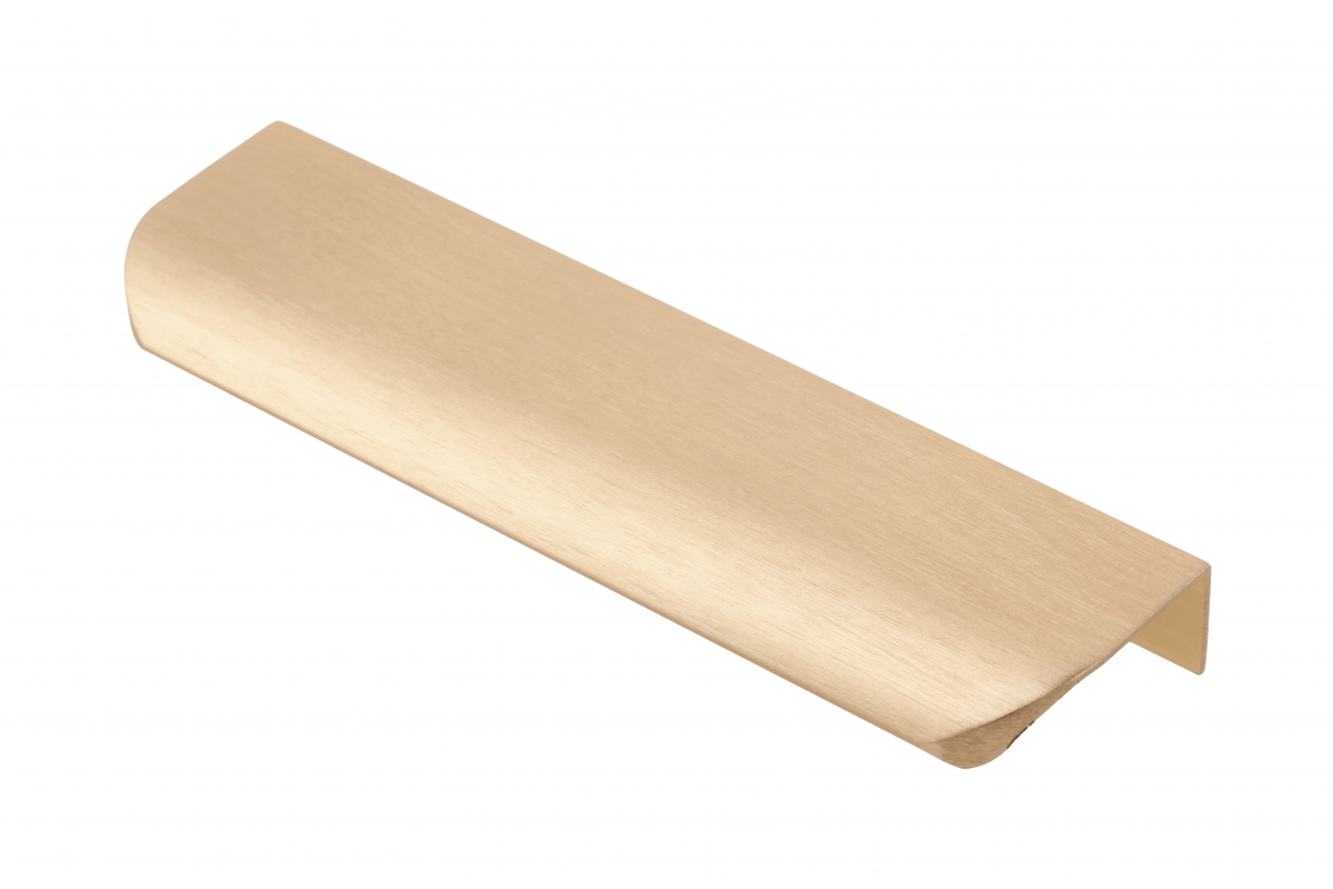 Aluminium holder HEXA C=96 mm brushed gold