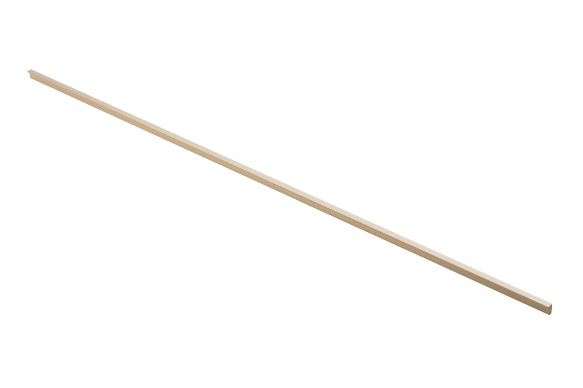 Furniture handle GTV PILLAR, C=3x352 mm, L=1200 mm, Al, light gold brushed