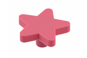 Rubber handle Star pink