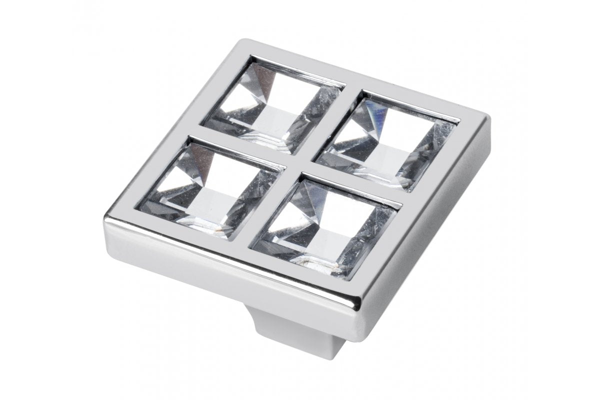 Zamak knob 02C l=jednopunktowymm chrome