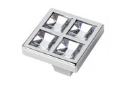 Zamak knob 02C l=jednopunktowymm chrome