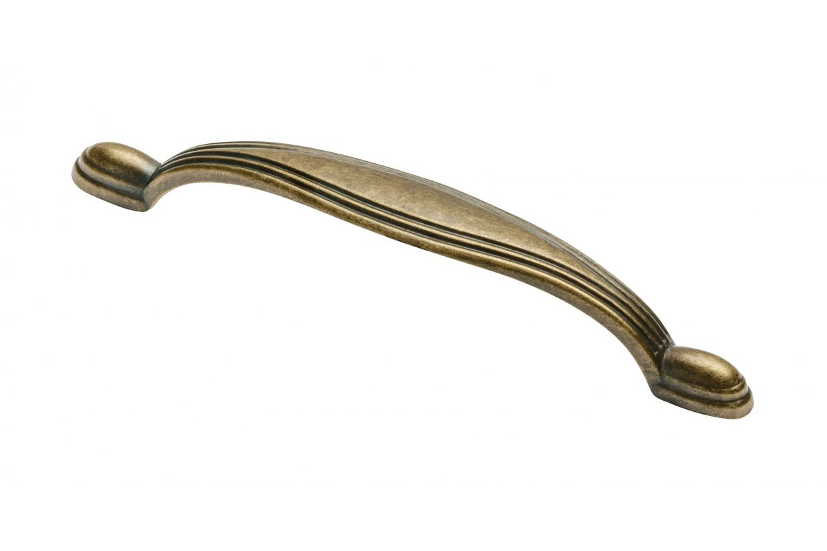 Zamak handle 10 C=96mm antique brass