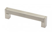 Zamak handle 334 C=128mm brushed steel