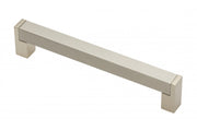 Zamak handle 334 C=160mm brushed steel