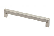 Zamak handle 334 C=192mm brushed steel