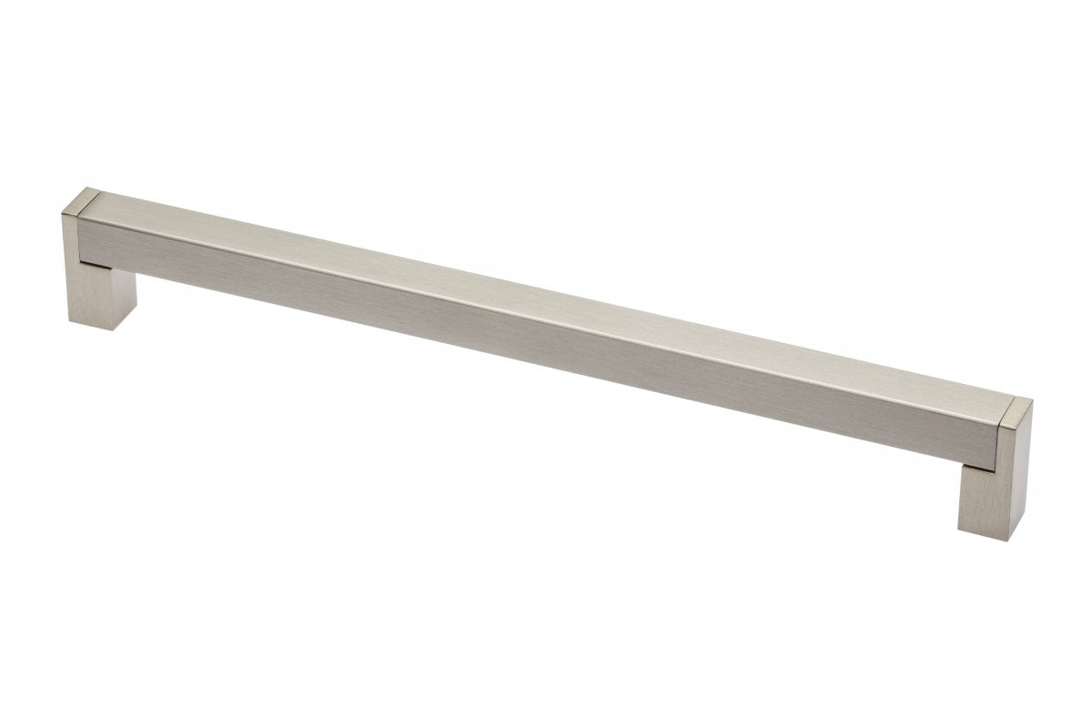 Zamak handle 334 C=256mm brushed steel