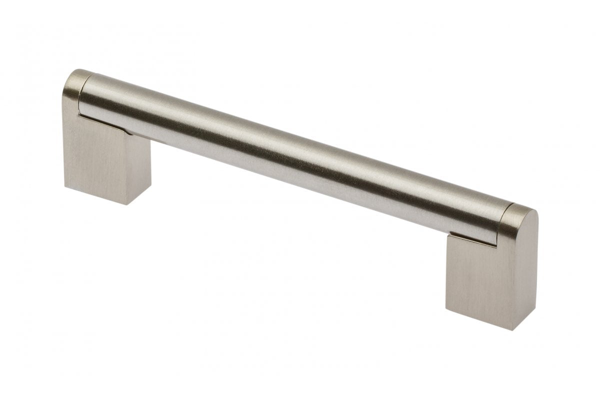 Zamak handle 336 C=128mm brushed steel