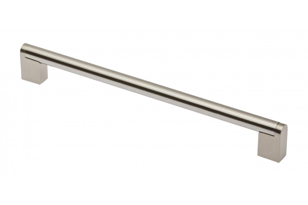 Zamak handle 336 C=256mm brushed steel