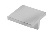 Zamak handle 60x60mm C=32mm brushed steel