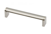 Zamak handle 682 C=128mm brushed steel