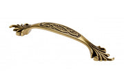 Zamak handle ADRIN C=96mm antique brass