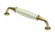 Zamak handle ALATRI C=128mm antique brass