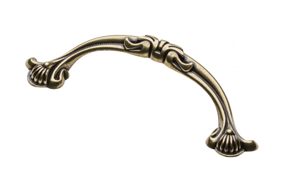 Zamak handle APRILIA C=96mm antique brass