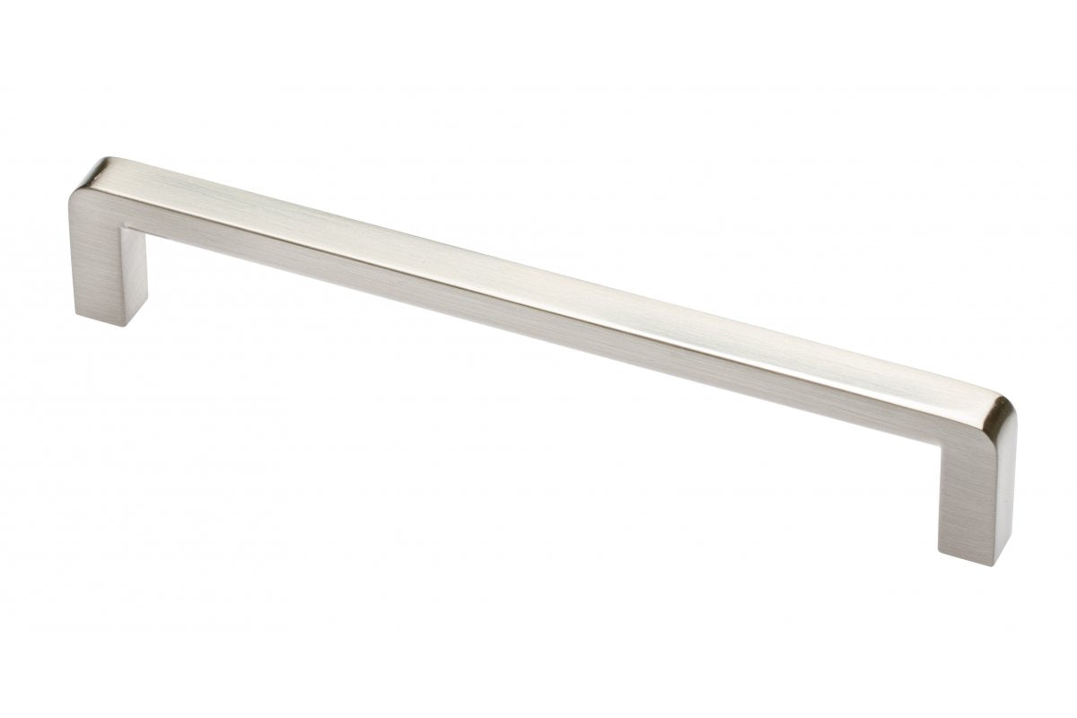 Zamak handle BAGIO C=160mm brushed steel