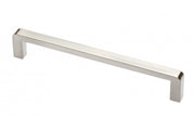 Zamak handle BAGIO C=160mm brushed steel