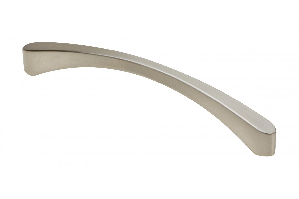 Zamak handle Shape art CLEO C=160mm brushed steel