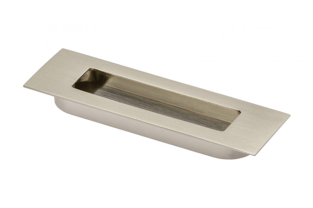 Zamak handle E6 C=96mm brushed steel