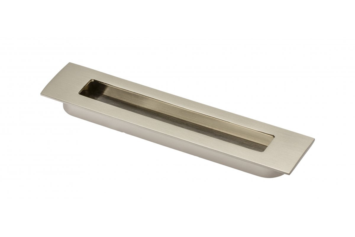Zamak handle E6 C=128mm brushed steel