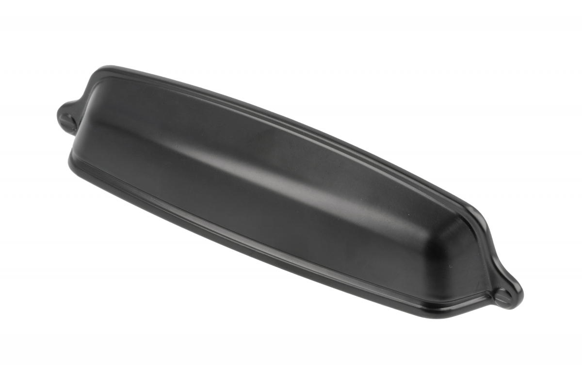 Zamak handle EVER C = 128 mm black matt