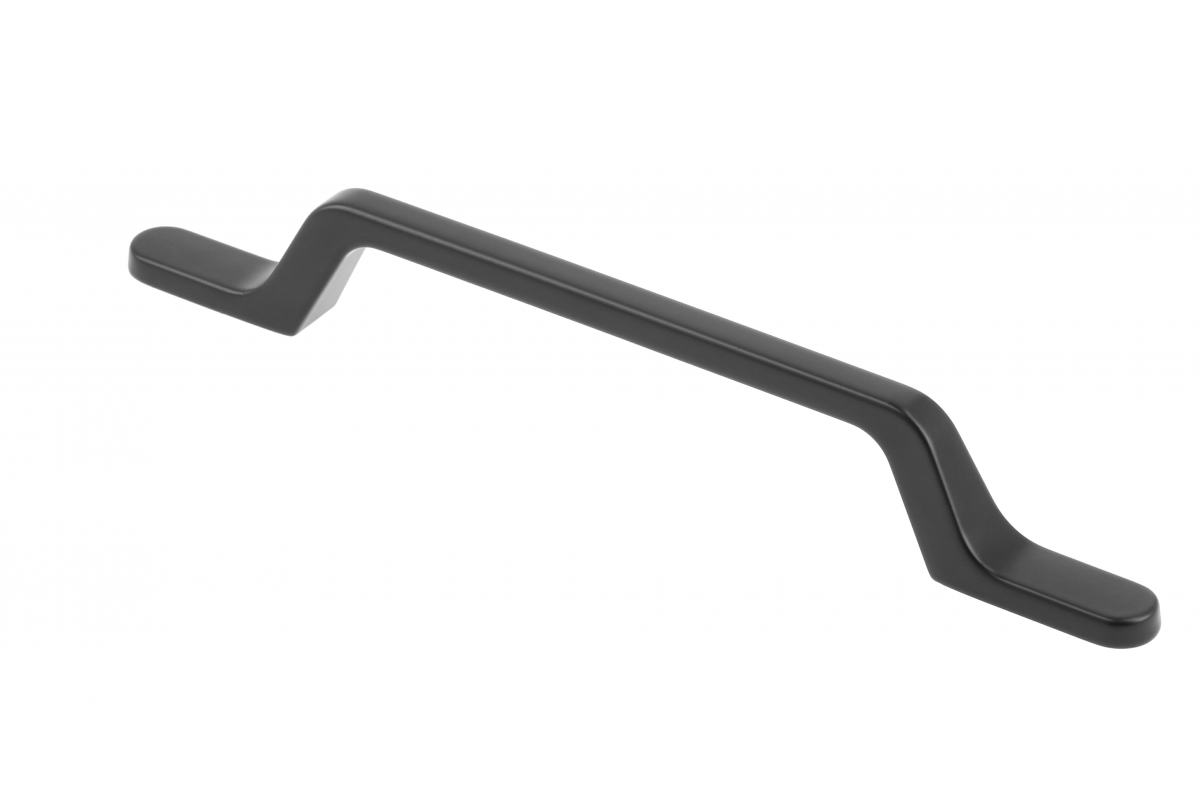 Zamak handle FLAVIO C=160 mm black matt