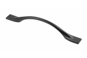 Zamak handle FLOW C = 128 mm black matt