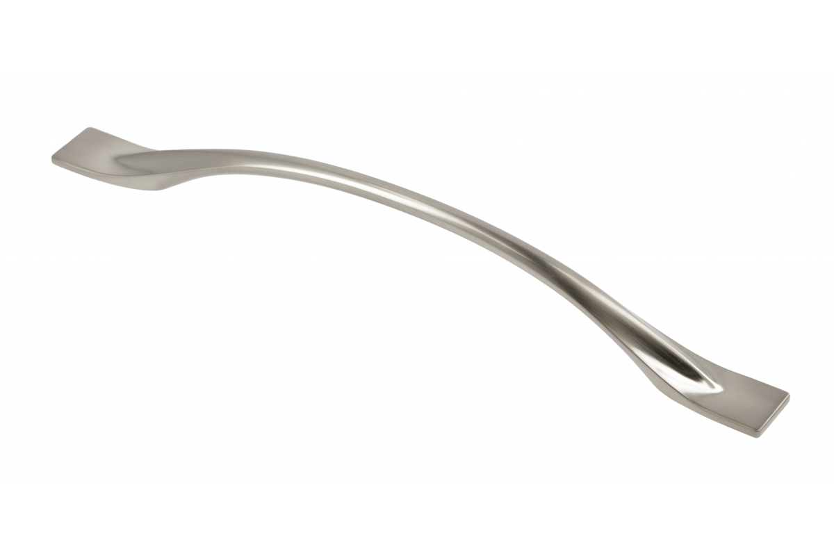 Zamak handle FLOW C = 192 mm inox