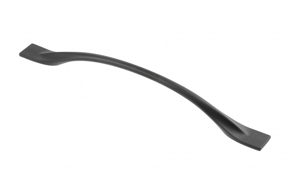Zamak handle FLOW C = 192 mm black matt