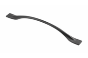 Zamak handle FLOW C = 192 mm black matt