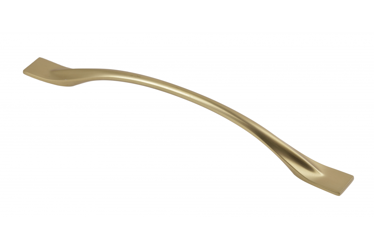 Zamak handle FLOW C = 192 mm champagne