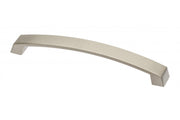 Zamak handle G1 C=160mm brushed steel
