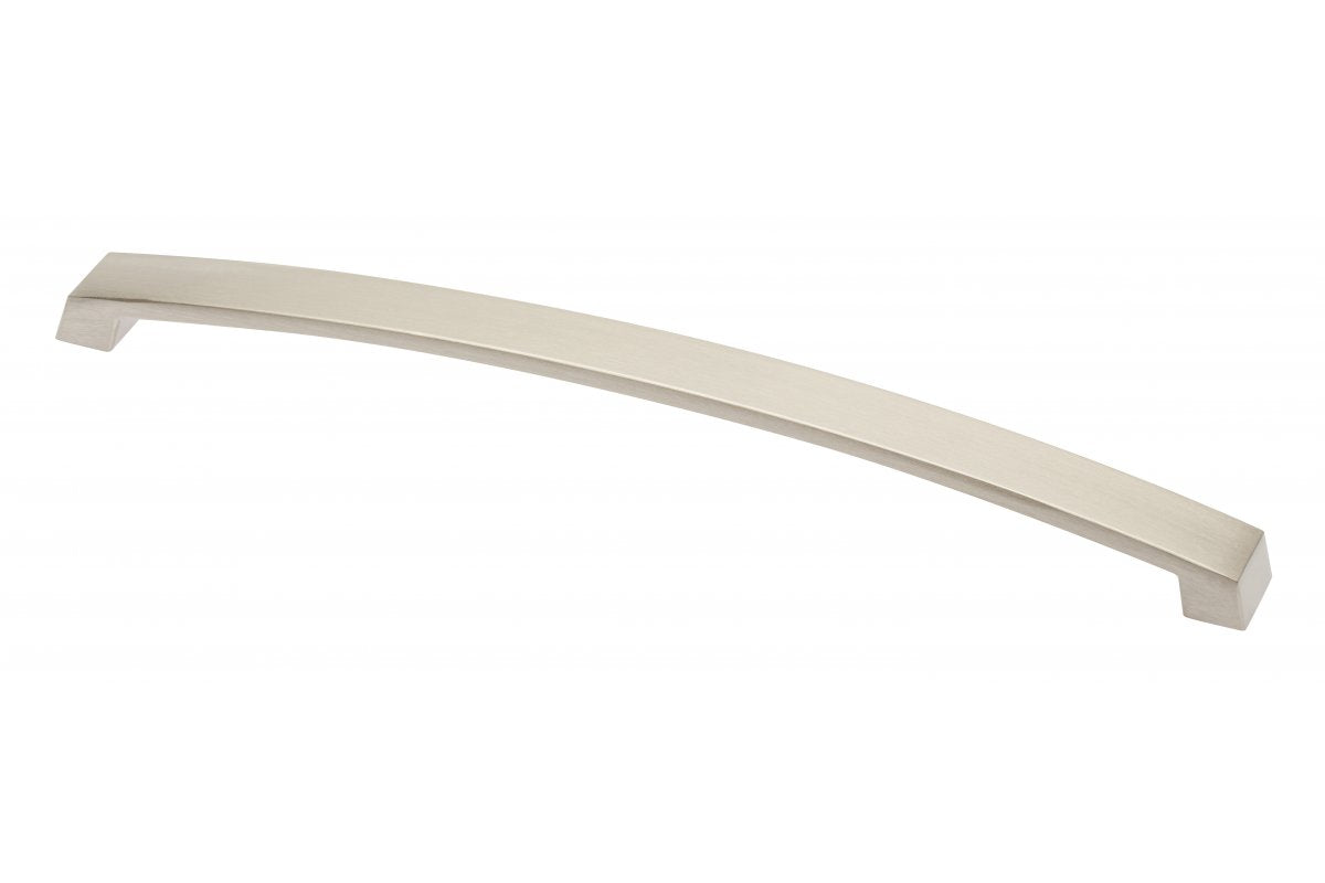 Zamak handle G1 C=256mm brushed steel