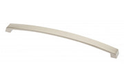 Zamak handle G1 C=256mm brushed steel