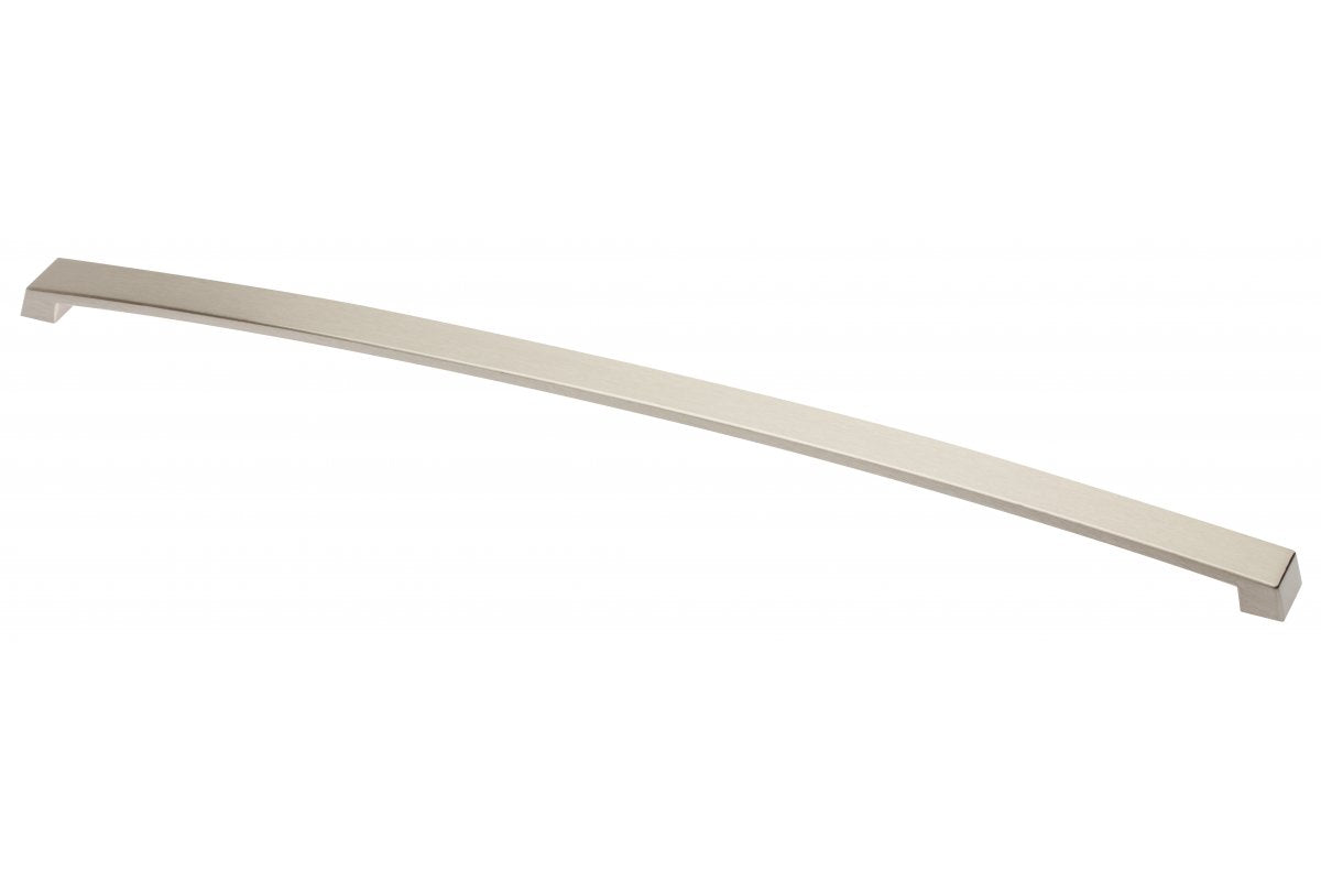 Zamak handle G1 C=416mm brushed steel
