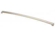 Zamak handle G1 C=416mm brushed steel