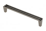 Zamak handle Shape art GANZA C=160mm black chrome