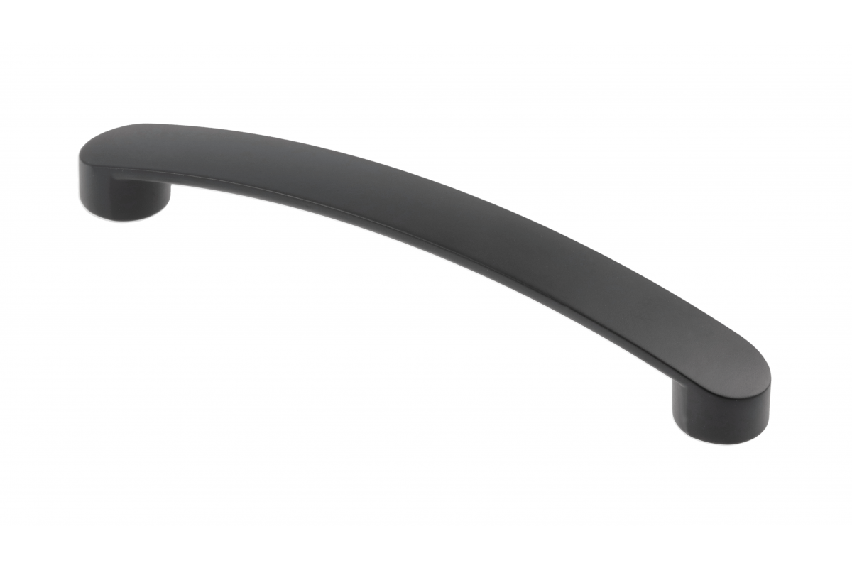 Zamak handle GENOA, length 128 mm, black mat