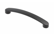 Zamak handle GENOA, length 128 mm, black mat