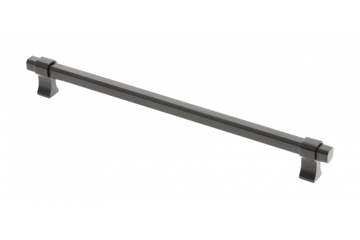 Furniture handle GTV IMPERIAL, C=256 mm, L=290 mm, ZnAl, matt black