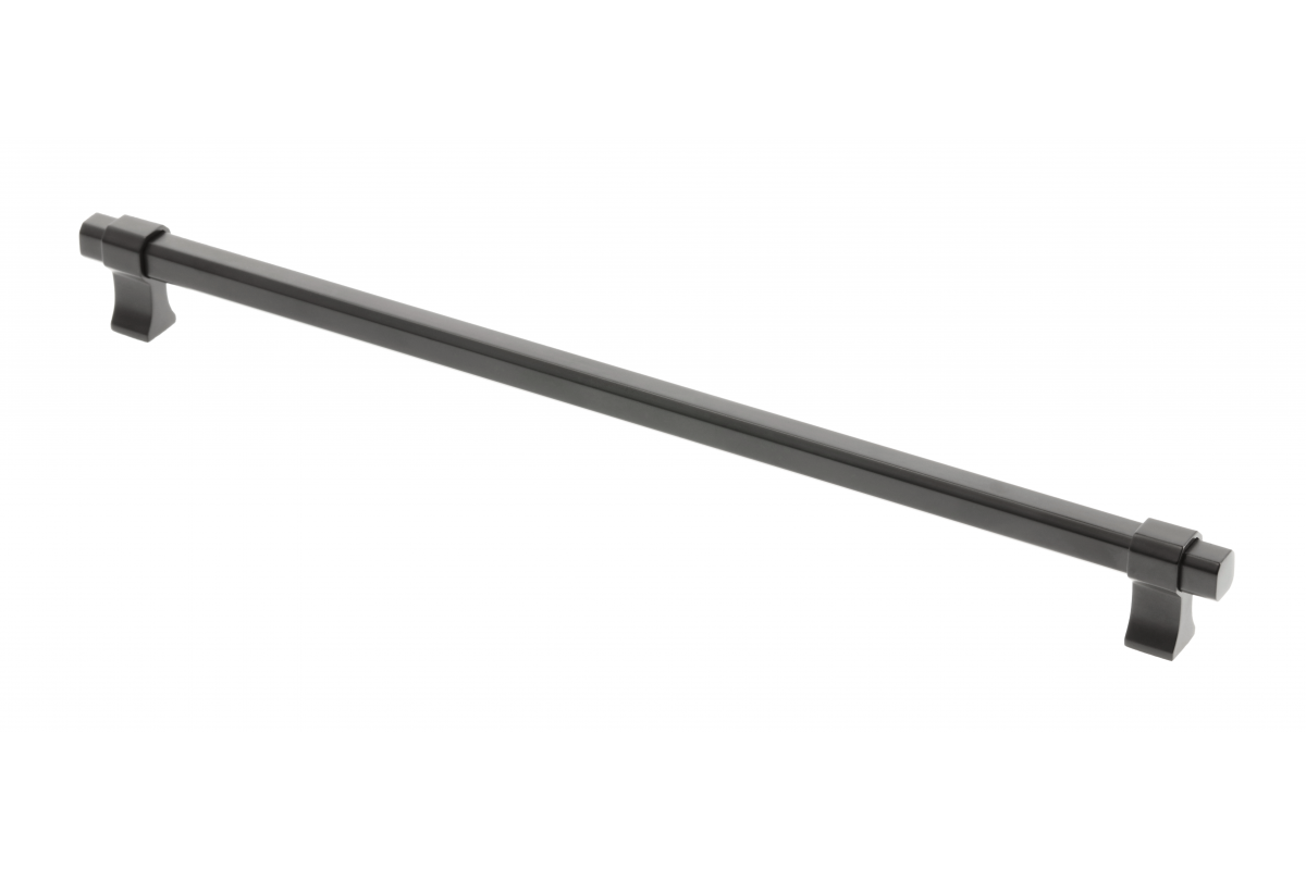 Furniture handle GTV IMPERIAL, C=320 mm, L=354 mm, ZnAl, black matt