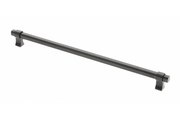 Furniture handle GTV IMPERIAL, C=320 mm, L=354 mm, ZnAl, black matt