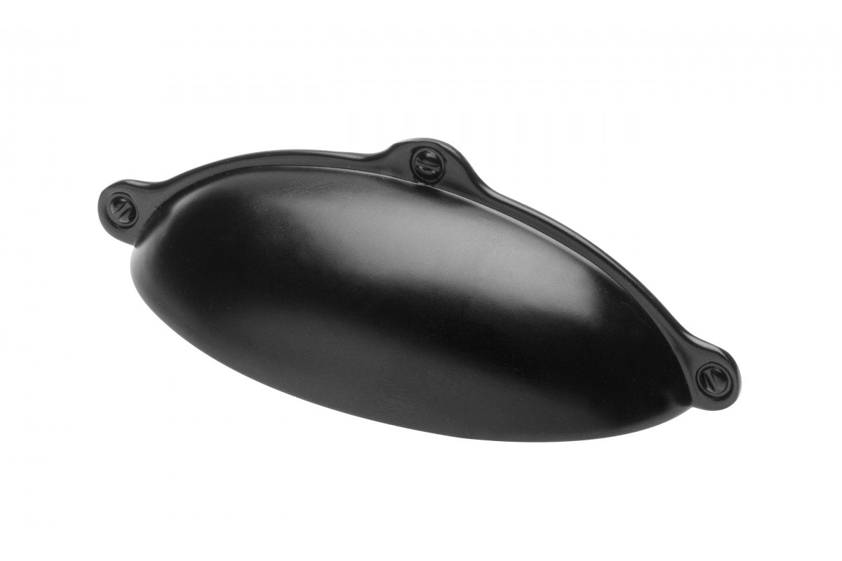 Zamak handle MARSALA C=64mm black mat