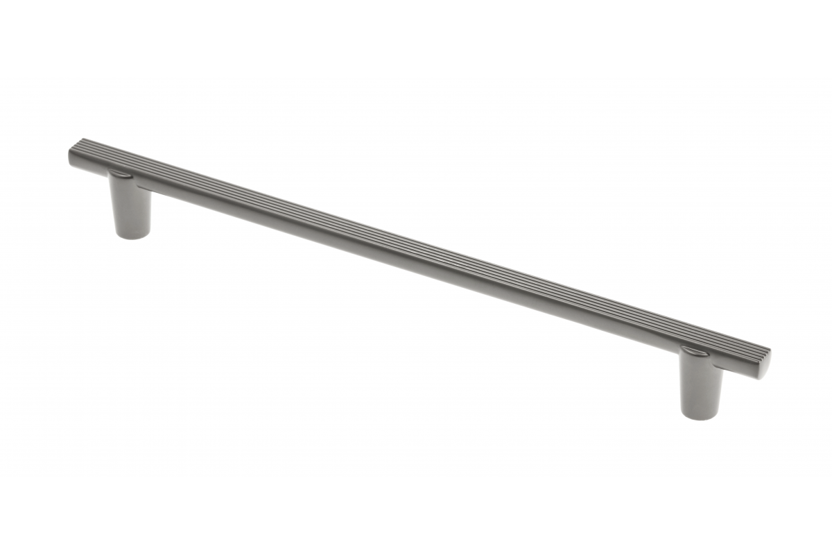 Furniture handle GTV RAY, C=192 mm, L=232 mm, ZnAl, light graphite