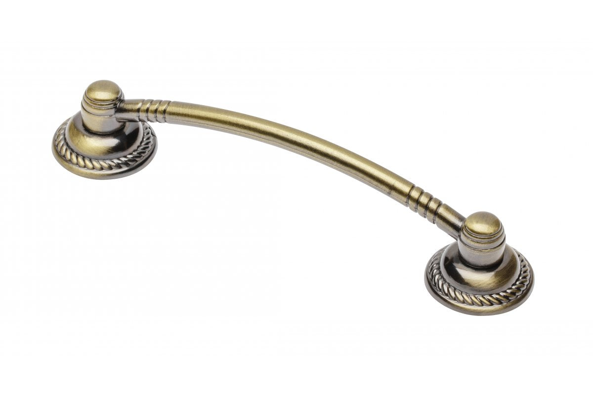 Zamak handle RENNES C=96mm antique brass