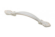 Zamak handle ROYAL2 C=96mm white/gold