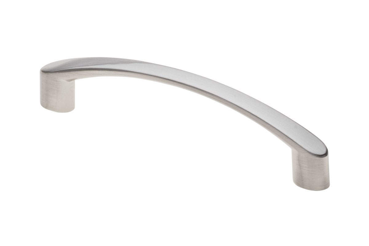 Zamak handle VARES C=96mm inox-brushed steel