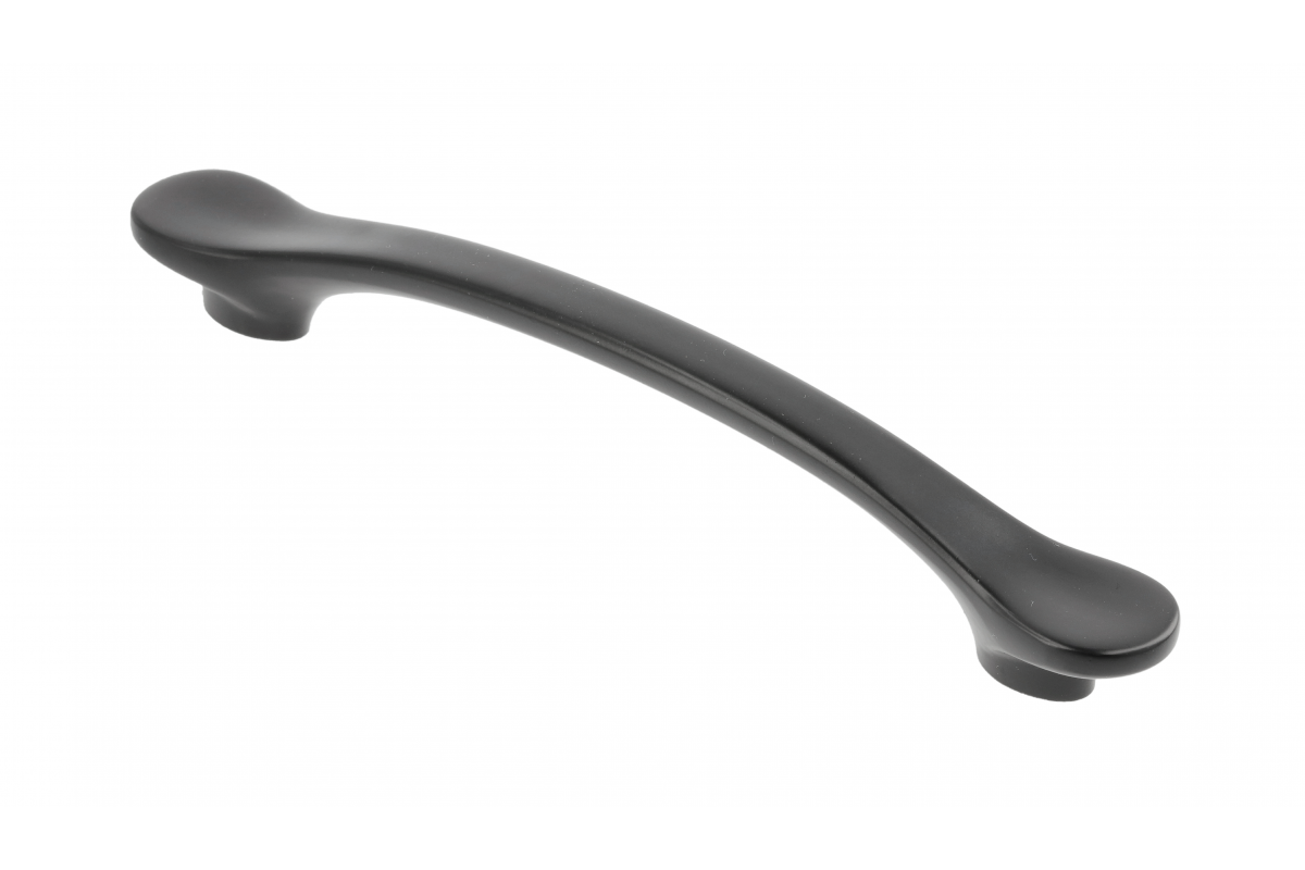 Zamak handle VENICE C = 128 mm black matt